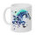 Tasse - Pferd Mossaik blau